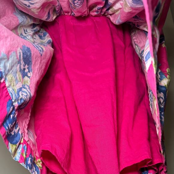 Forever 21 Pink Floral Strapless Fit & Flare Mini Dress - Picture 8 of 11